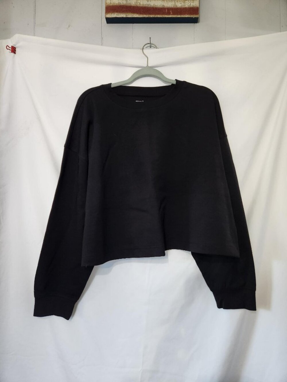 NWT Old Navy Active Dynamic Fleece Crop Sweatshirt 2X Black